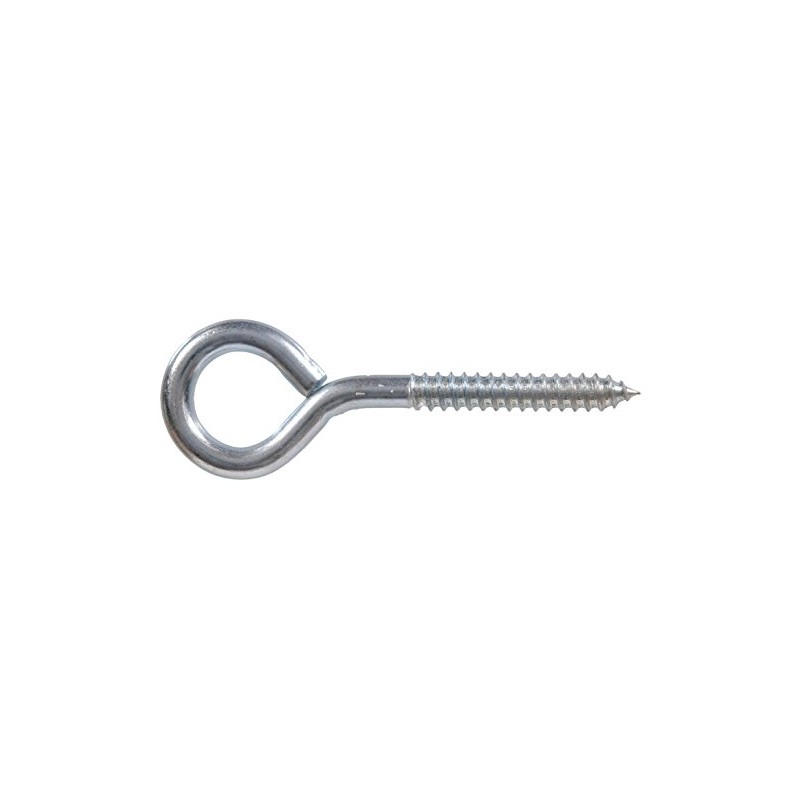 Hardware Essentials Lag Thread Screw Eye Zinc (1/2" x 8")