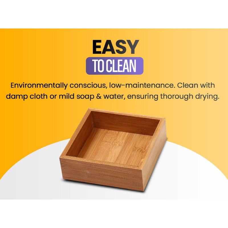 YBM Home 478 Drawer Organizer Storage, 6x15x2, Natural