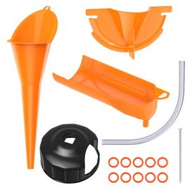 Moko Car Oil Wrench Set & Funnel Kit, 16 Pc Motorcycle Crankcase Fill + Drip Free Oil Filter Funnel + O-Ring Fit for Harley Sporster Dyna