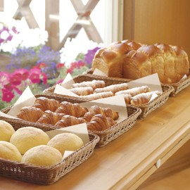 Nagao 01070836 Basket, Washable, Bread Basket, Flat Type, 14.2 inches (36 cm)