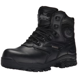 Thorogood 804-6190 Men's Deuce Series 6'' Waterproof Tactical Side-Zip Composite Safety Toe Shoe, Black - 12 M