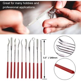 Wolfride Diamond File File Sharpener for Ironwork File Set File Rod File Grinding Removal Metal Polishing Tool Deburring Universal Set of 10