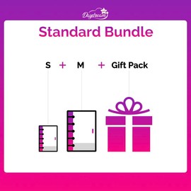 Acrylic Shaker Notebook Bundle - Multi-Dimensional Shaker Effect, High-Quality Acrylic Material, Replaceable Refill Pages, Customizable Design:_Premium Bundle