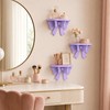 Purple Kawaii Room Decor Floating Shelf, with Mounting Kit 50Cute