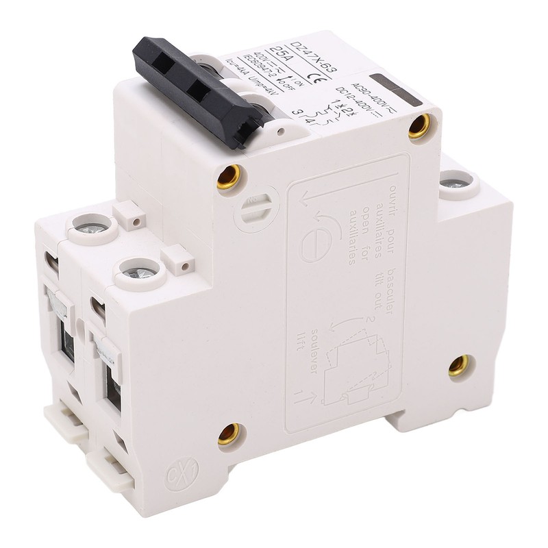 AC DC Miniature Circuit Breaker 2P 25A 400V DIN Rail