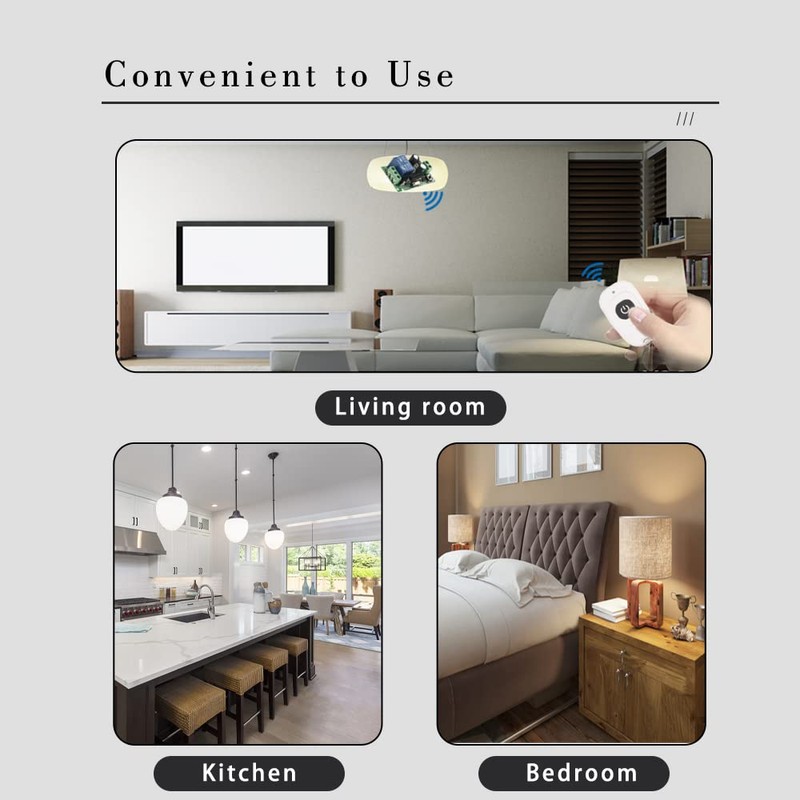 QIACHIP Radio Remote Control Switch 433MHz 220V 230V 1 Channel