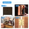 sourcing map 6Pcs 90 Degree Small Hinges for Wooden Box,