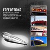 Partsam 5PCS 21LED Smoke Torpedo Cab Marker Roof Running Top