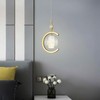 BNHHLZ Gold Pendant Lights Kitchen Island 2 Pack with Bubble