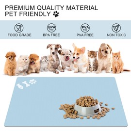 Absorbent Dog Food Mat, No Stains Quick Dry Dog Water Dispenser Mat, Pet Accessories Supplies,Easy Clean Dog Bowl Mat, Multiple Colors, Sizes & Purposes