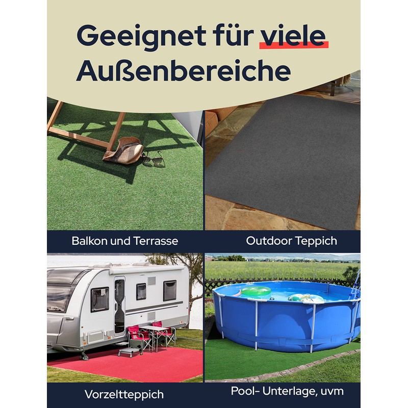 Primaflor Premium Lawn Carpet Green - Brown, Pattern Piece |