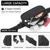 Waist Bag Double Layer Large Capacity Adjustable Strap Waterproof Nylon