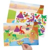 Baker Ross FC806 Dinosaur Scene Sticker Side Set - Pack