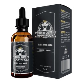 Aceite Para Barba Hidratante Mamba Shave Con Bergamota Fragancia Menta