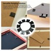 100 Pcs Photo Frame Hanging Clip S Hook Back Plate