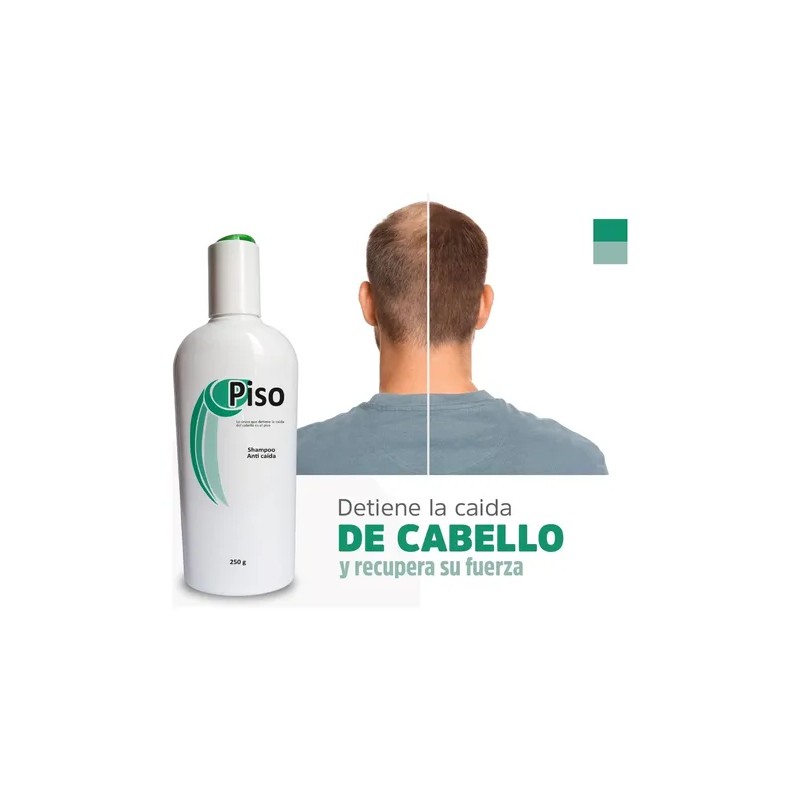 Shampoo Piso Anti Caída, Crecimiento Cabello, 100% Natural