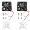 ventilador de refrigeración, 80mm x 25mm, DC 12V para gabinete