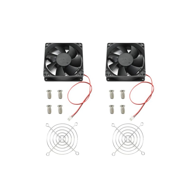 ventilador de refrigeración, 80mm x 25mm, DC 12V para gabinete
