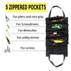LUYEJKO 2 PCS Roll up Tool Bag,Tool Roll Bags,Small Tool