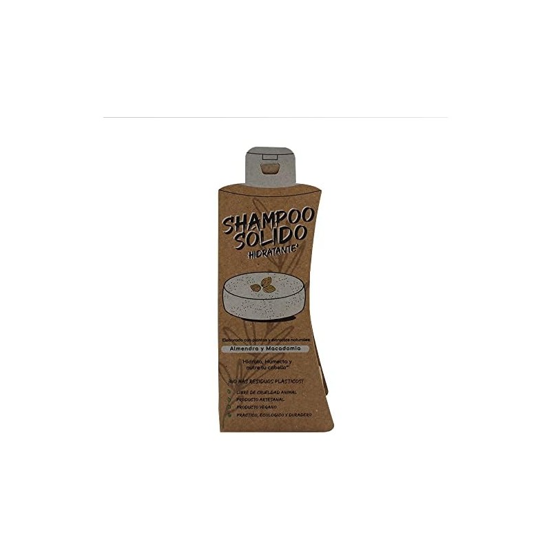 Arbol Verde Shampoo Sólido en Barra Natural Hidratante con Almendra
