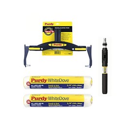 Purdy White Dove 4pce Complete Roller System Kit 12" Rollers Adjustable Frame + Pole