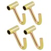 QWORK 4 Pack 2" Heavy Duty Tie Down J Hook