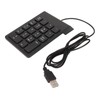 Wired Number Pad 18 Keys Ergonomic USB Plug and Play