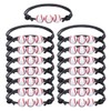 15 Baseball-Perlenarmbänder, verstellbare geflochtene Armbänder für Kinder, Jungen und Männer,