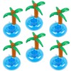 LIYDE 6 Pack Palm Tree Inflatable Drink Holder Floaties for