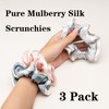Silmer Scrunchies De Seda Para Cabello Cabello Rizado 100% Morera