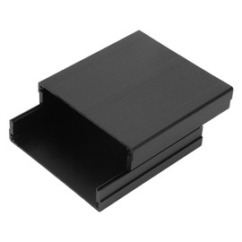 Matte Black Aluminum Instrument Case 40x97x100mm for Printed Circuit Board Electronic Project Enclosure Heat Dissipation