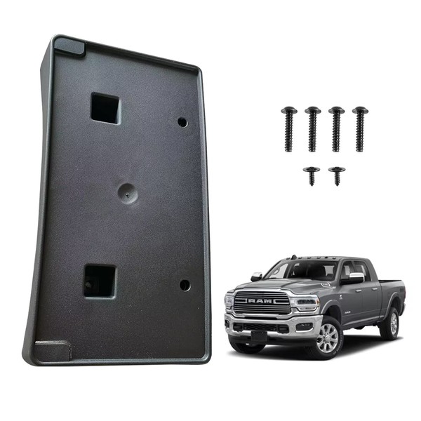 LOSTAR Black License Plate Bracket 68362197AA Compatible with 2019-2022 Ram