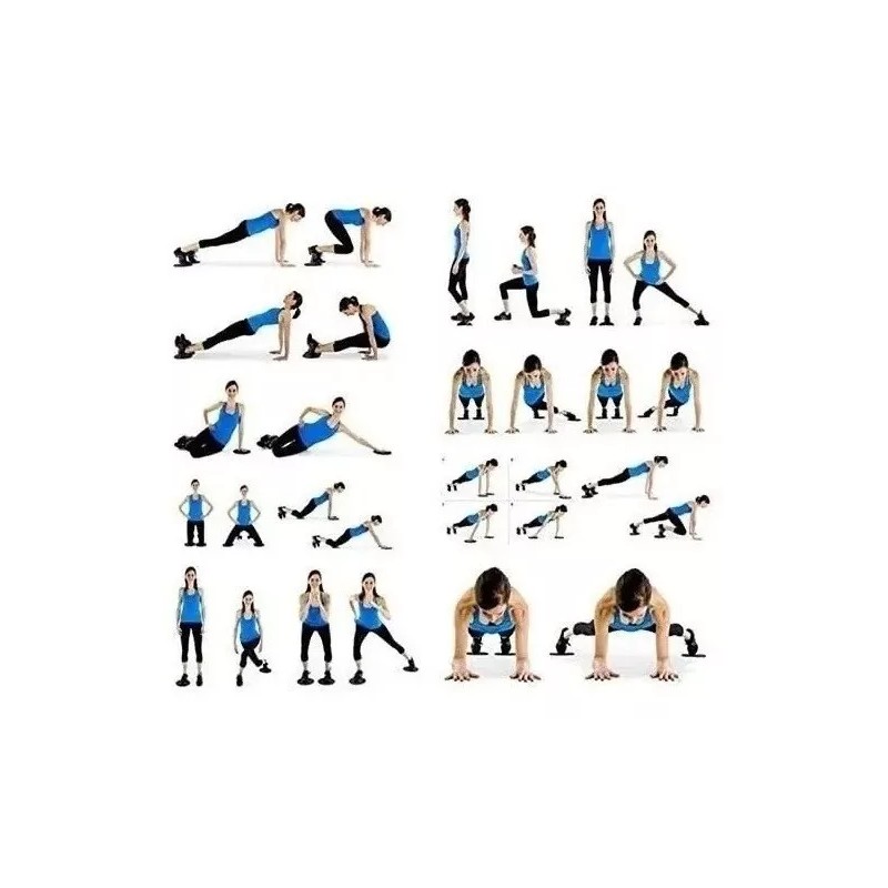 AW Discos Deslizantes Deslizadores 2 Piezas Athletic Works