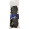 is-fit Shoe Laces RH-1 Glitter, Flat, 47.2 inches (120 cm), Black/Gold
