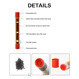 Mini Outdoor Water Filtration System Water Purifier Water Filter for Camping Hiking Emergency Fishing BBZY