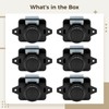 Calolin 6 Pcs Cabinet Latch with Zinc Alloy Bolt, Push