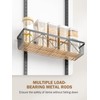 Delamu Adjustable Over the Door Pantry Organizer, 9-Tier Metal Pantry