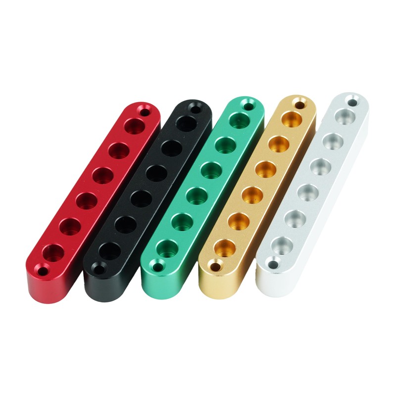 Guyker Aluminum 6-String Ferrule Block for Through-Body Guitars Replacement Part