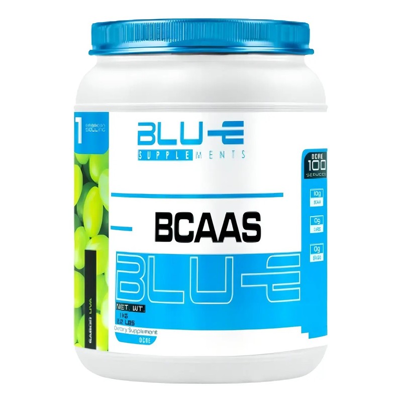 BCAA Aminoácidos Blu-e 1kg Sabor Limón 100 Servicios Deportivos