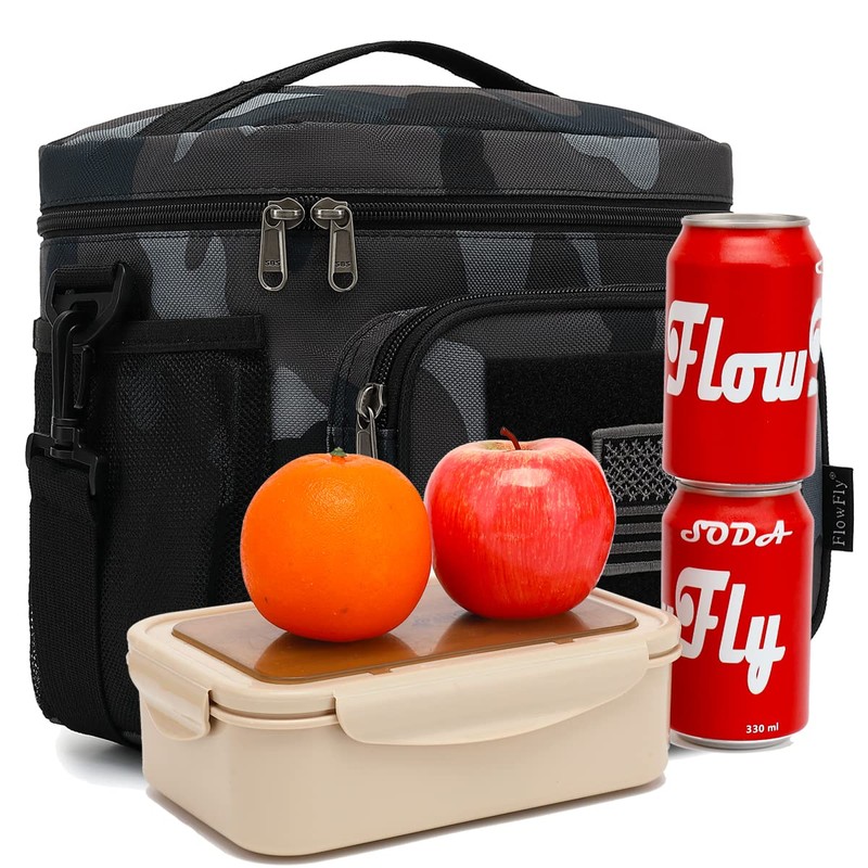 FlowFly Lunch Bag, Insulated Cooler, Thermal Lunch Box Tote with