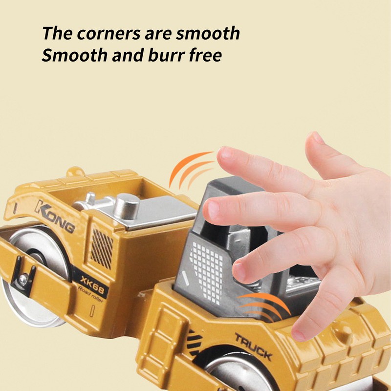 6pcs 1:64 Construction Vehicle Toy Mini Decoration Alloy Construction Vehicle