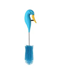 WSOQYEO Water Bottle Cleaner Brush Semi-Automatic Silicone Bottle Brush for Baby, Sports, Vase, Glassware, and Smaller Diameter Openings