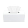 HIIMIEI Acrylic Tissue Box Cover White Tissue Holder Napkin Dispenser