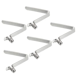 PATIKIL 8.5x5mm Kayak Paddle Snaps, 5 Pack Pole Push Button Spring Clips Steel Hollow Button Locking Tube Single Pin for Camping Awning Tent Pole