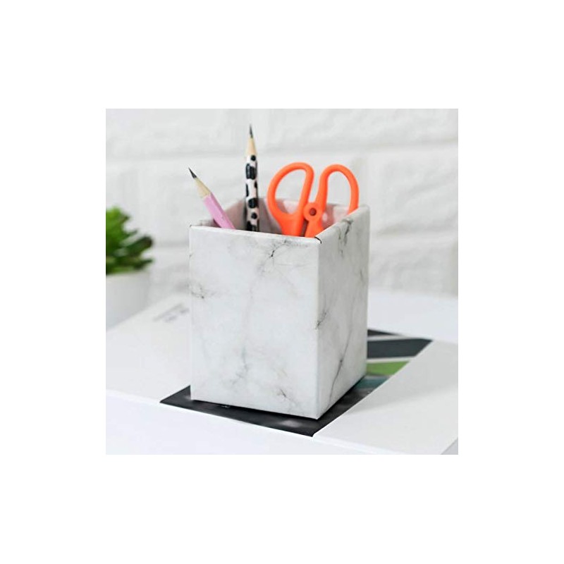 Desk Pen Holder - Multifunctional - Storage Box - Marble