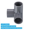PATIKIL 8pcs 25mm 3 Way Elbow Pipe Fitting UPVC Joint