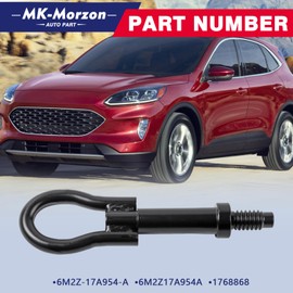 MK-Morzon Tow Hook Recovery Hook Compatible with 2013-2022 Ford Escape Focus Fusion Mustang Edge GT Lincoln MKC MKZ Replaces# 6M2Z17A954A 6M2Z-17A954-A