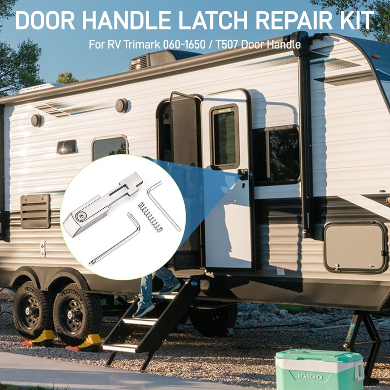 Jerbor RV Handle Latch Repair Kit, Door Replacement Interior Assembly