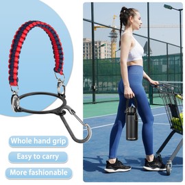 24 oz Insulated Water Bottle with Paracord Handles & Strap, 2 Lids(Straw Lid&Spout Lid), Stainless Steel Reusable Wide Mouth Metal Water Bottle With Straw, Double Walled, Thermo Mug(Dark Rainbow)