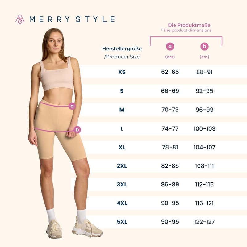 Merry Style MS10-145 Women’s Short Leggings Made from Viscose -